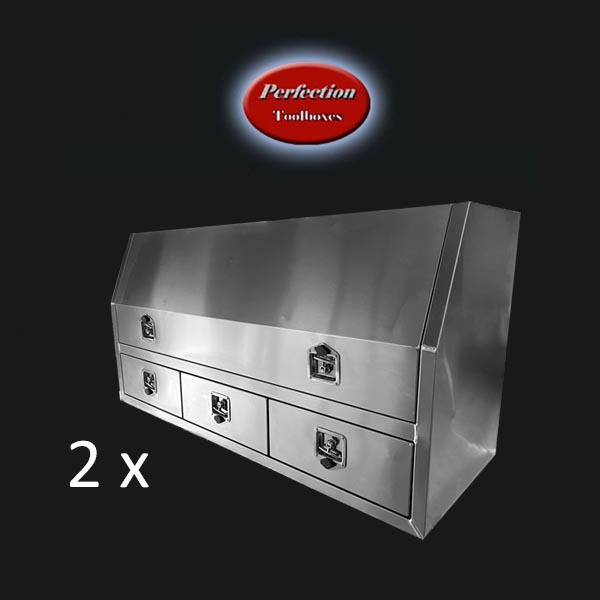 mill finishes toolboxes with 3 drawers