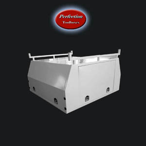 white powder coated dual cab ute canopy