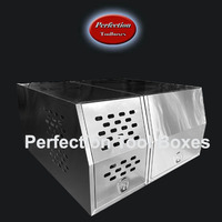 Marine grade aluminium part tray canopy with half dog box 1800 long combo