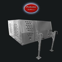 Flat aluminium 1400 long jack off ute canopy plus full dog box