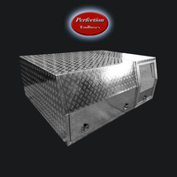 Dual cab part tray canopy with full dog box