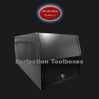 Marine grade black powder coated flat aluminium 1100 long part ute tray canopy