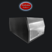 Two tones marine grade black powder coated body flat aluminium 1100 long part ute tray canopy