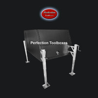 Flat aluminium black powder coated 1200 long jack off ute canopy