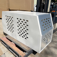 Flat marine grade aluminium white powder coated body full dog box