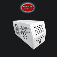 Flat marine grade aluminium white powder coated full dog box