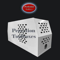 Aluminium flat white powder coated half dog box half storage box