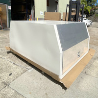 950 long two tones marine grade white powder coated body flat aluminium part Ute tray canopy