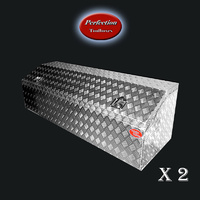Low profile 1800x600x500 aluminium toolboxes combo deal