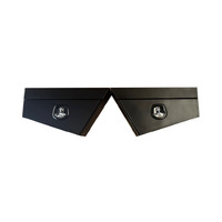 Black powder coated under body tool boxes 750x200x440