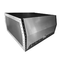 1800L marine grade flat aluminium ute canopy