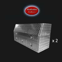 Aluminium toolboxes 1700x600x850 with 3 drawers