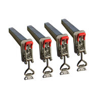Lift off canopy latch locking clamps