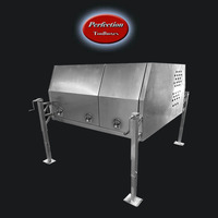 Flat mill finishes aluminium 1650x1770x860 jack off canopy with half dog box