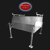 Aluminium marine grade mill finishes jack off canopy 1800x1770x860 with dual ladder racks