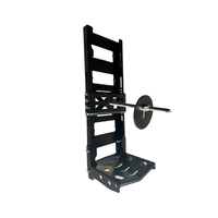Black powder coated spare wheel carrier